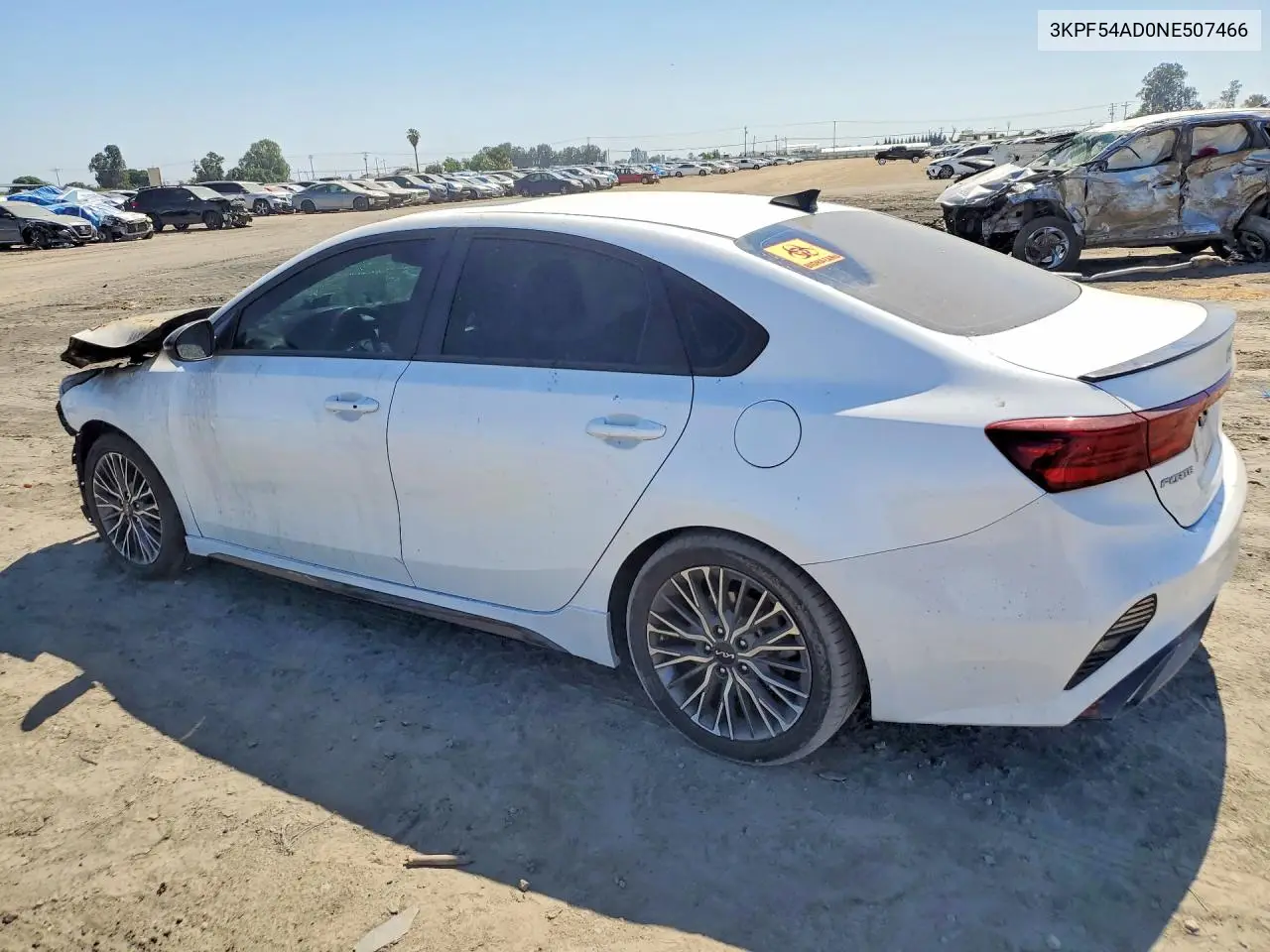 2022 Kia Forte Gt Line VIN: 3KPF54AD0NE507466 Lot: 60493026