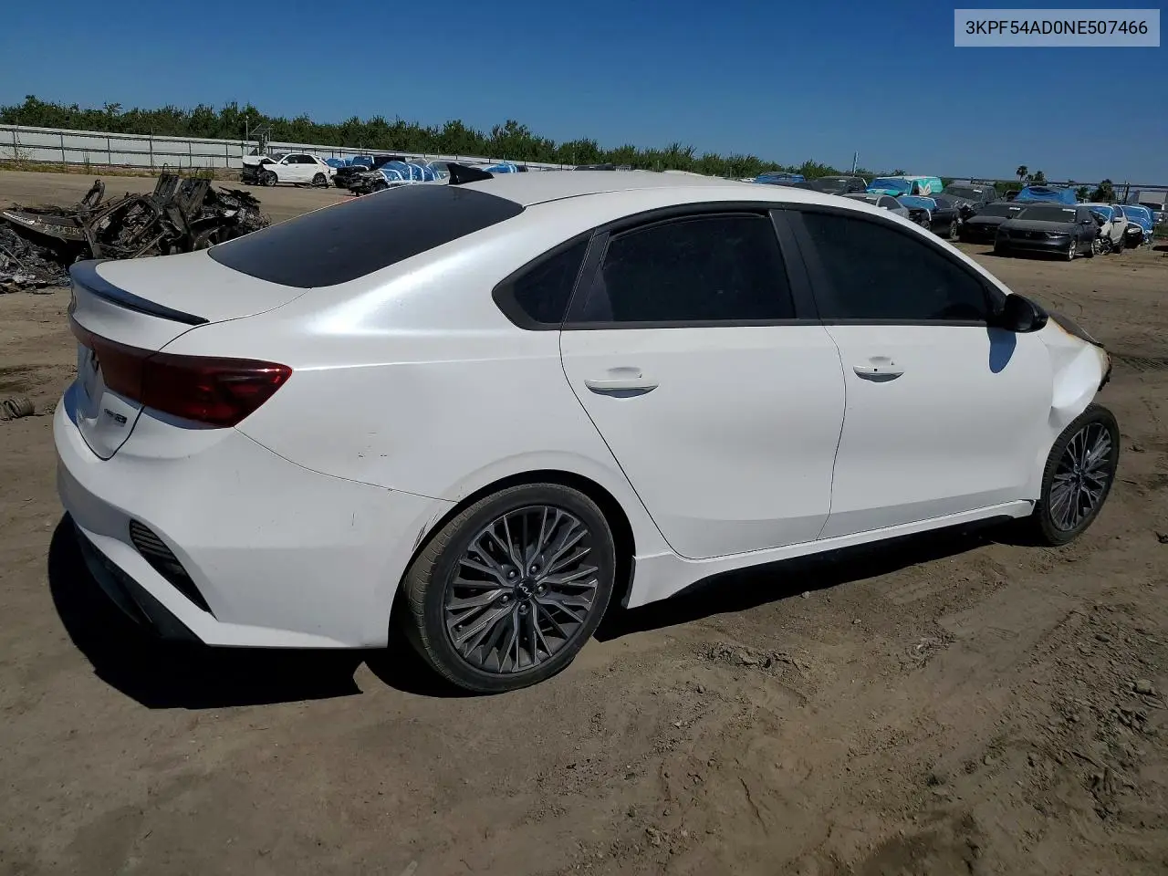 2022 Kia Forte Gt Line VIN: 3KPF54AD0NE507466 Lot: 60493026