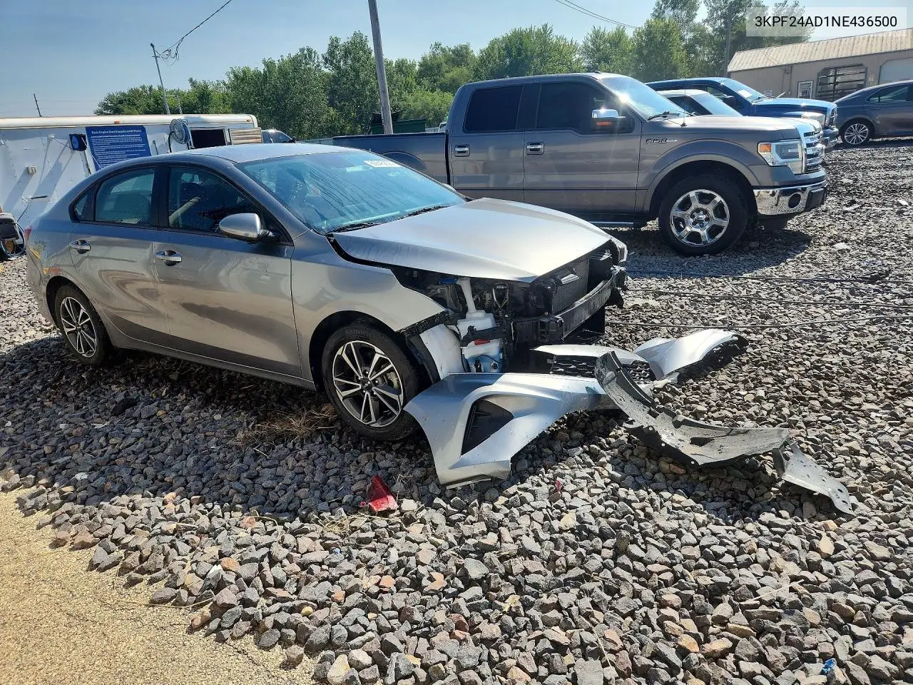 2022 Kia Forte Lxs VIN: 3KPF24AD1NE436500 Lot: 60845856