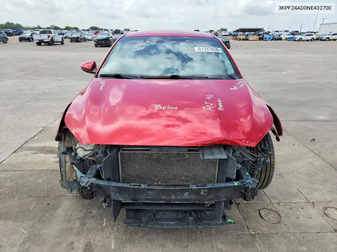 2022 Kia Forte Lxs VIN: 3KPF24AD0NE432700 Lot: 61197036