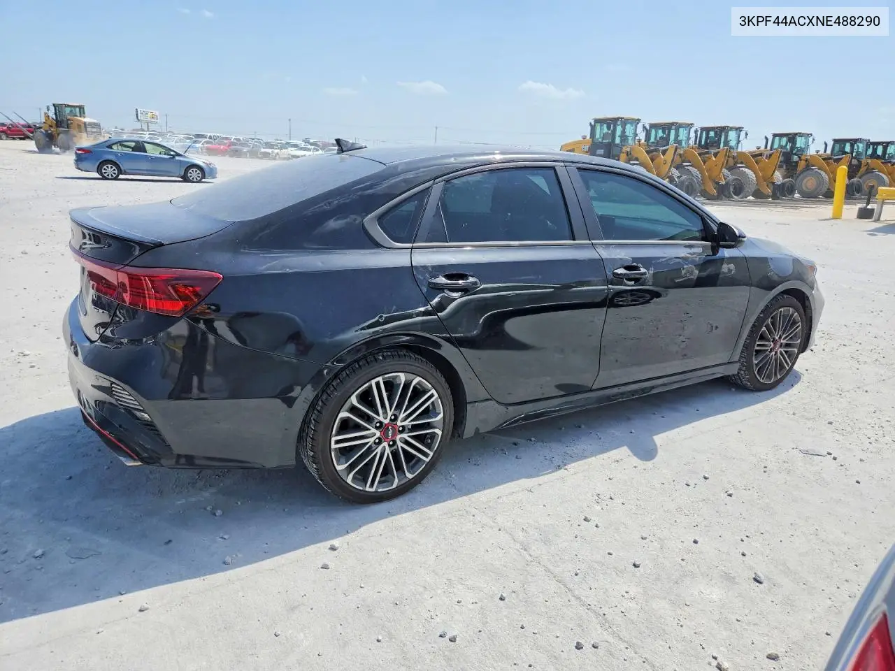2022 Kia Forte Gt VIN: 3KPF44ACXNE488290 Lot: 61599796