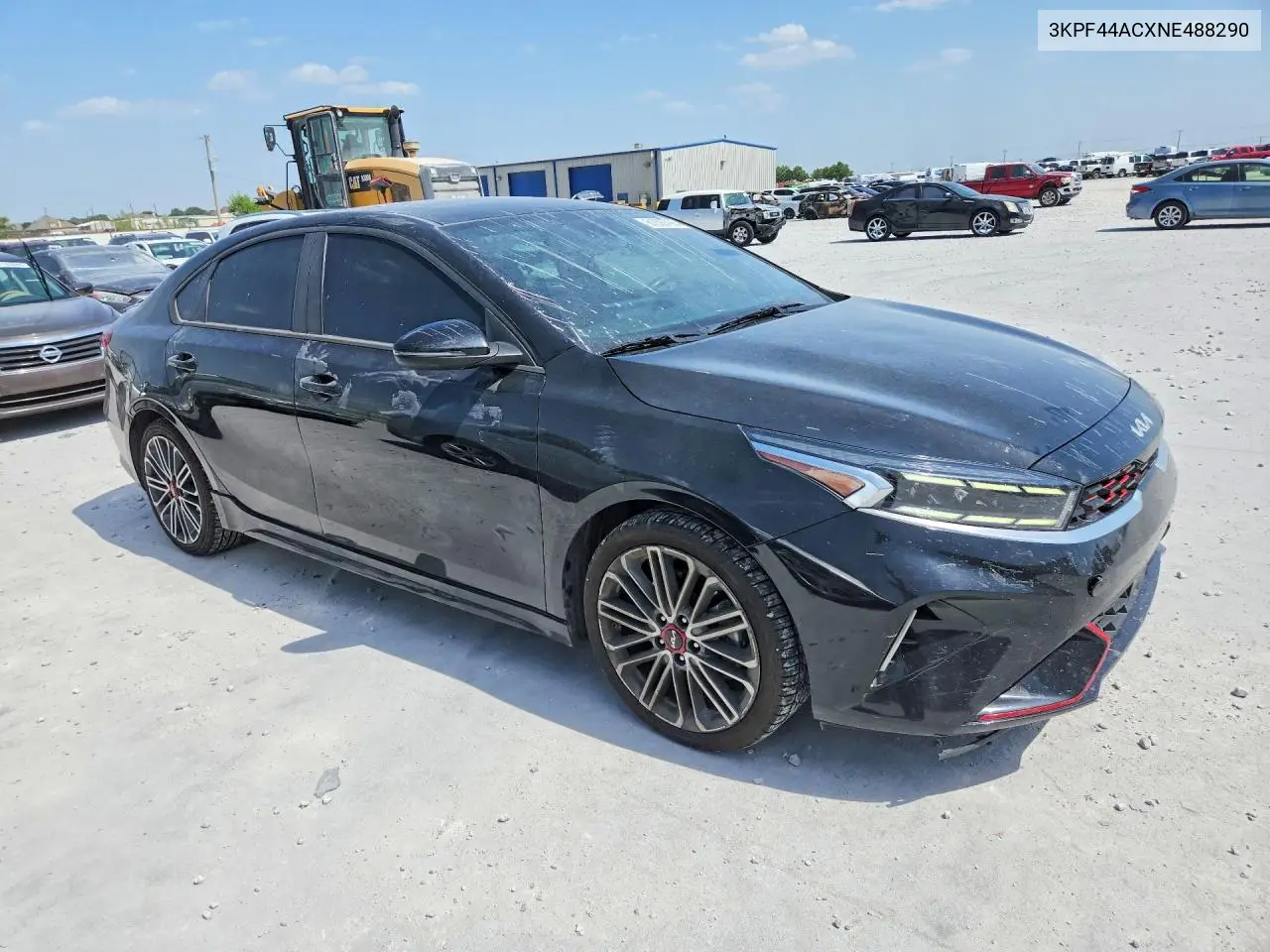 2022 Kia Forte Gt VIN: 3KPF44ACXNE488290 Lot: 61599796