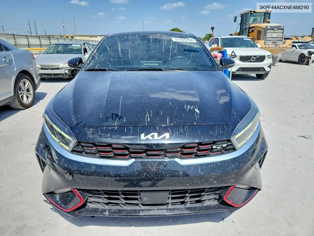 2022 Kia Forte Gt VIN: 3KPF44ACXNE488290 Lot: 61599796