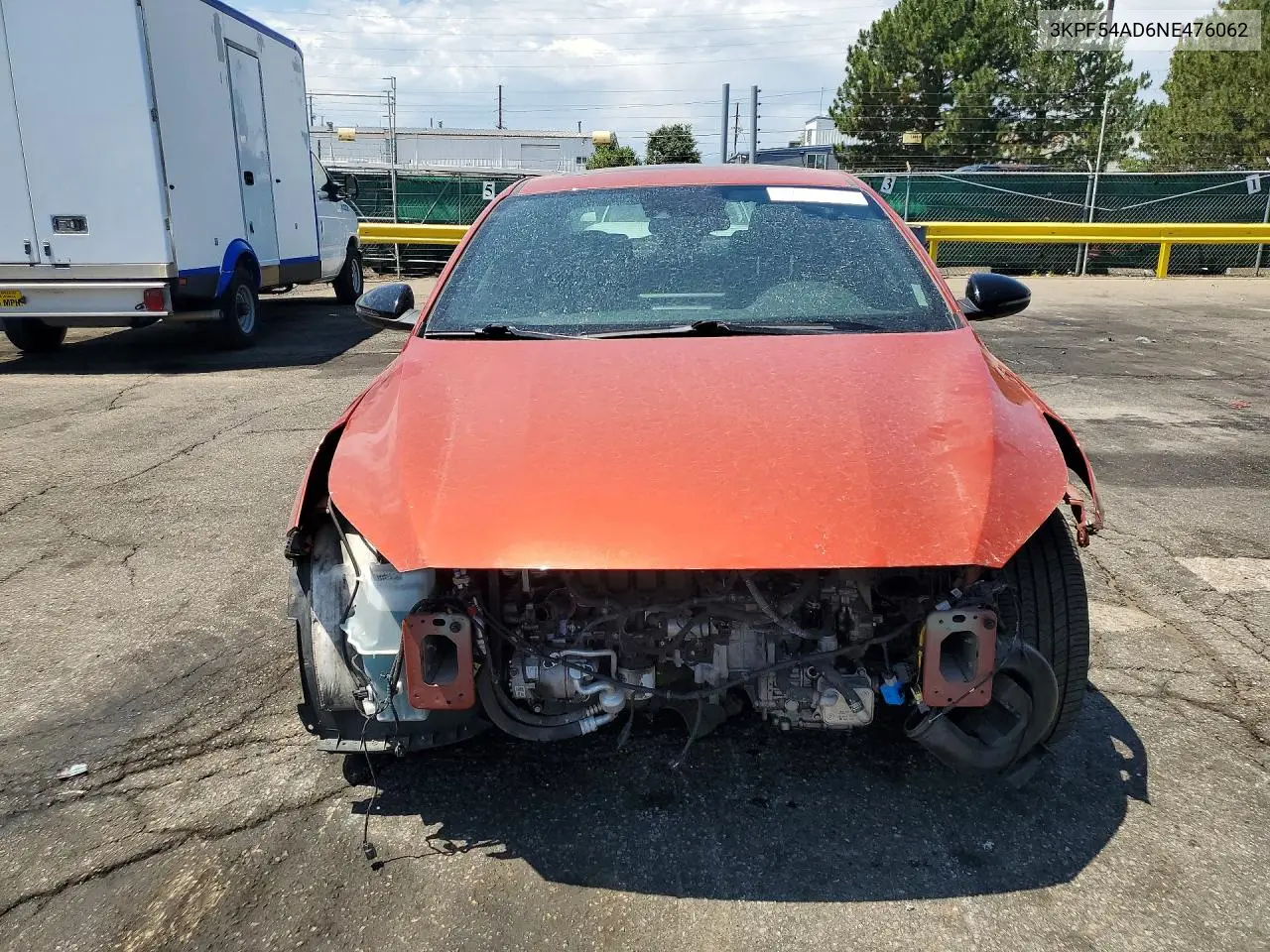 2022 Kia Forte Gt Line VIN: 3KPF54AD6NE476062 Lot: 61638536