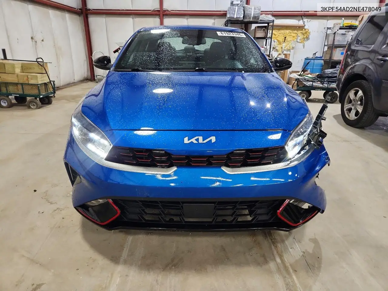 2022 Kia Forte Gt Line VIN: 3KPF54AD2NE478049 Lot: 61923346
