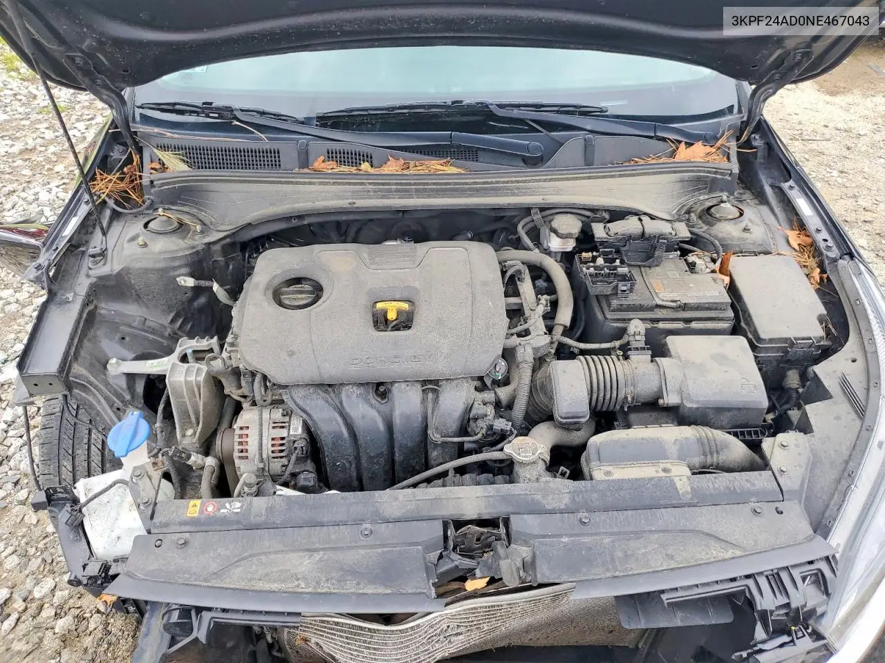 2022 Kia Forte Lxs VIN: 3KPF24AD0NE467043 Lot: 62169156