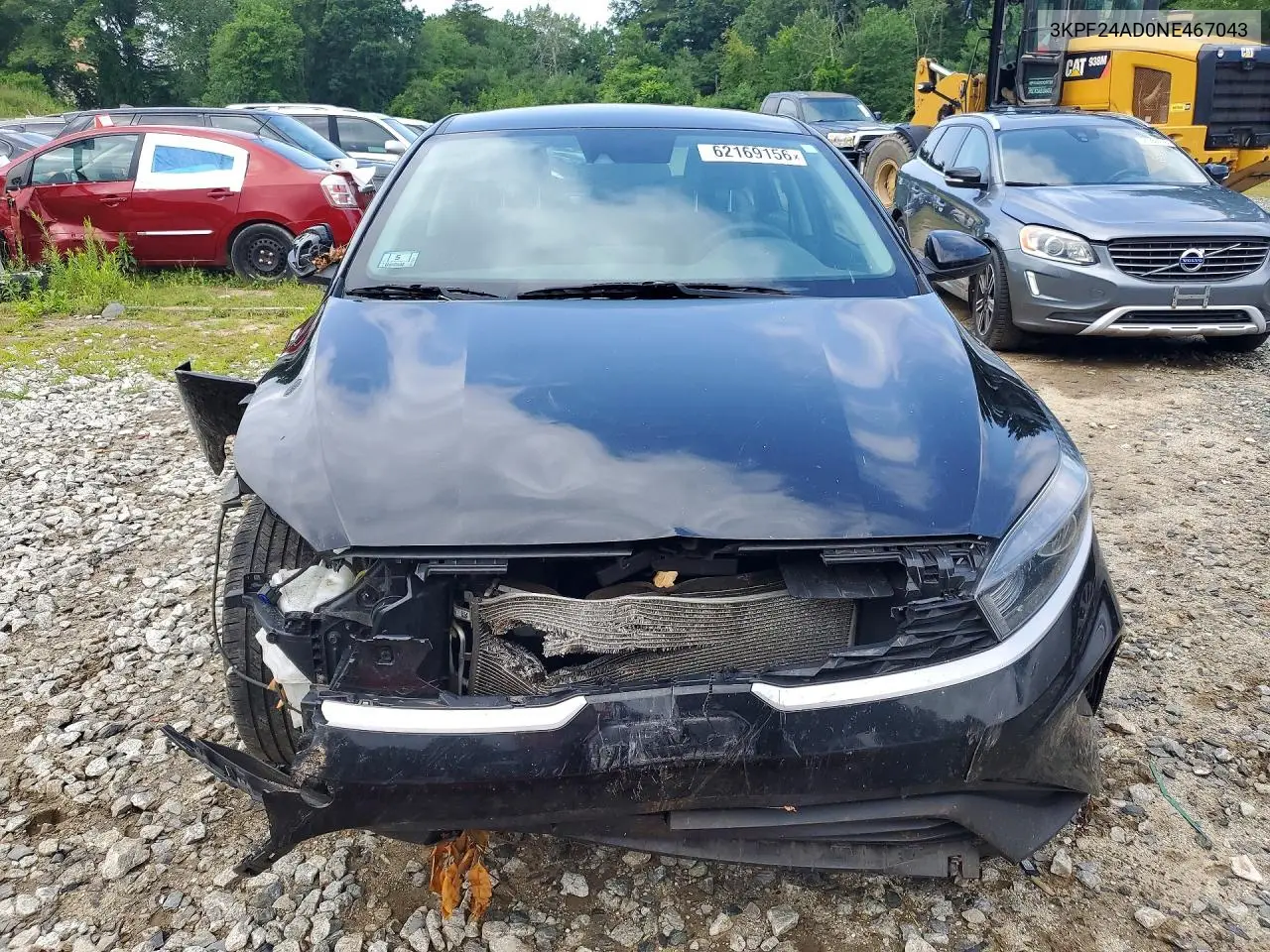 2022 Kia Forte Lxs VIN: 3KPF24AD0NE467043 Lot: 62169156