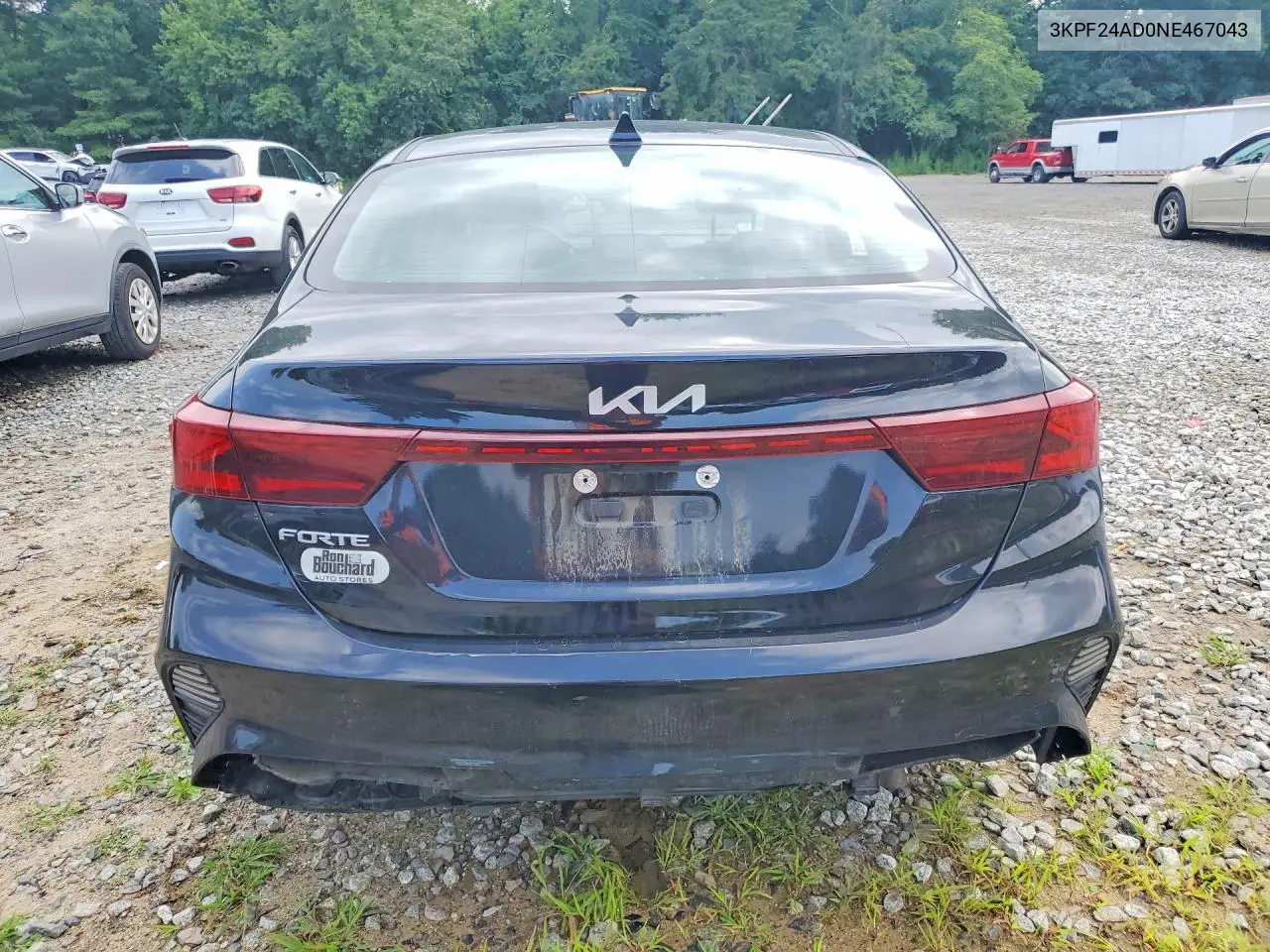 2022 Kia Forte Lxs VIN: 3KPF24AD0NE467043 Lot: 62169156