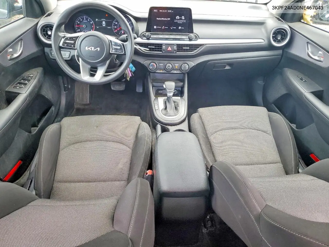 2022 Kia Forte Lxs VIN: 3KPF24AD0NE467043 Lot: 62169156