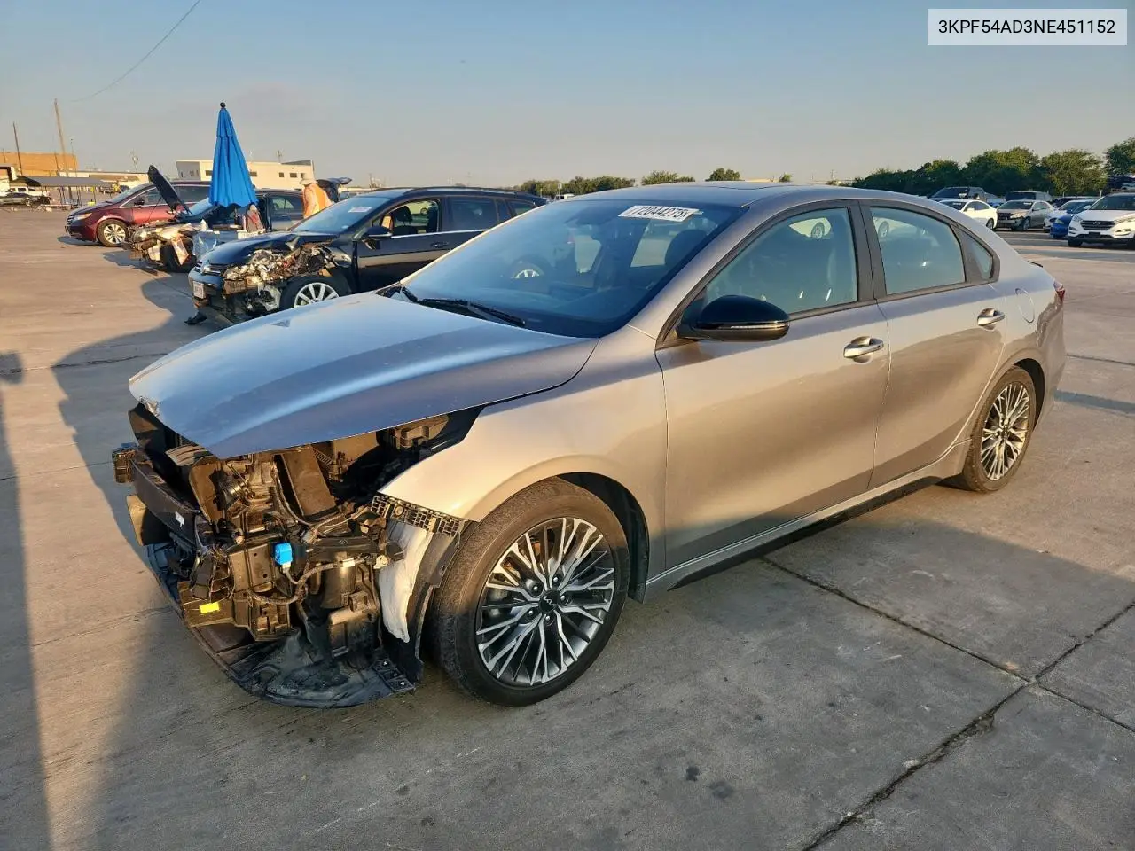 3KPF54AD3NE451152 2022 Kia Forte Gt Line