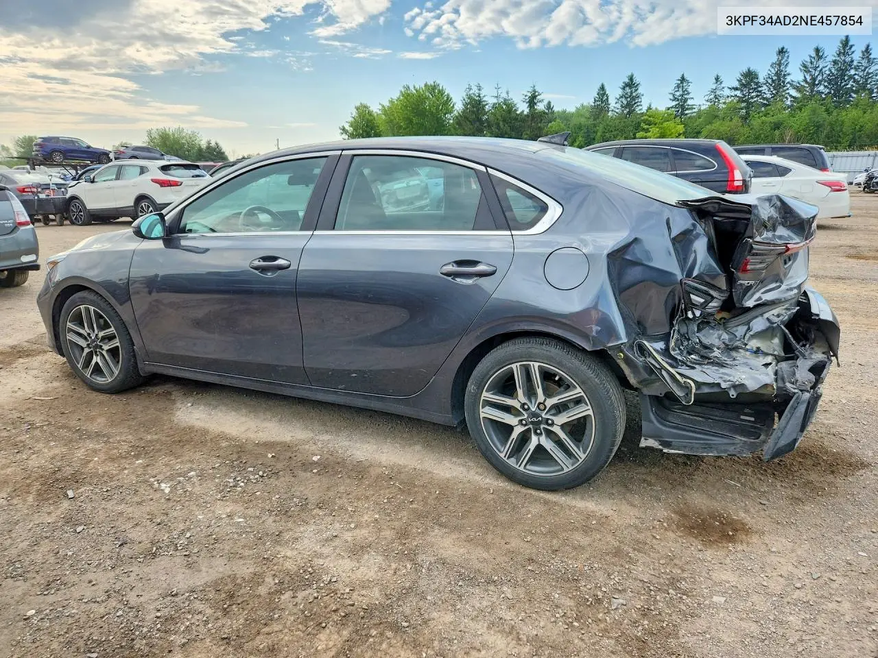 2022 Kia Forte Gt Line VIN: 3KPF34AD2NE457854 Lot: 85617065