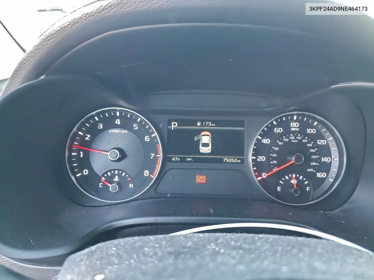 3KPF24AD9NE464173 2022 Kia Forte Fe