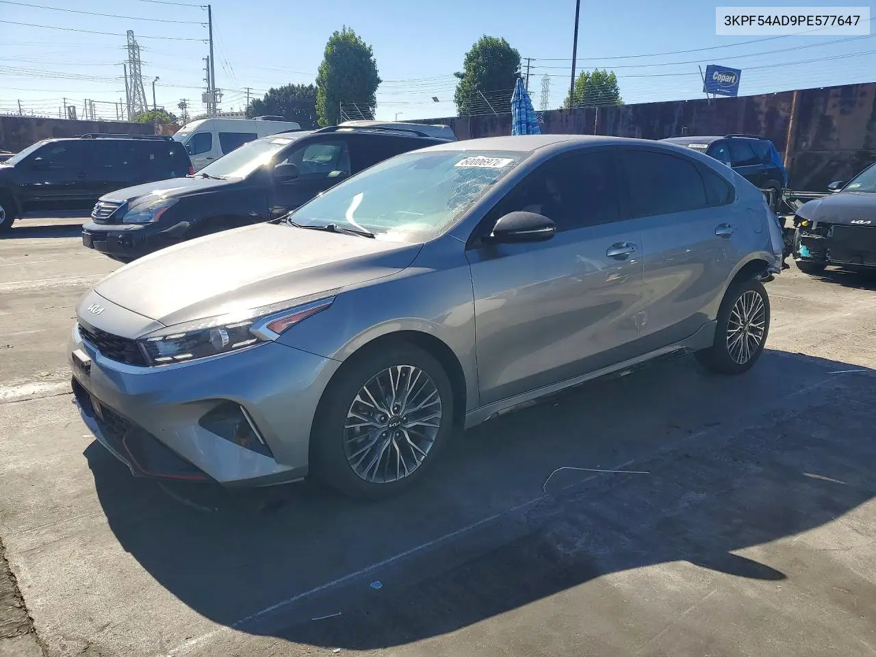 2023 Kia Forte Gt Line VIN: 3KPF54AD9PE577647 Lot: 60006976