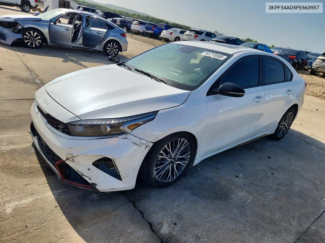 2023 Kia Forte Gt Line VIN: 3KPF54AD5PE663957 Lot: 61715906