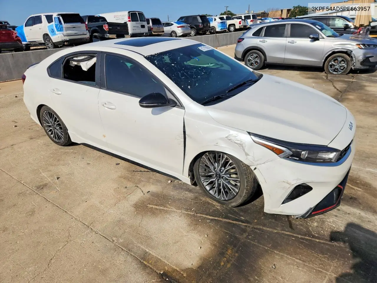 2023 Kia Forte Gt Line VIN: 3KPF54AD5PE663957 Lot: 61715906