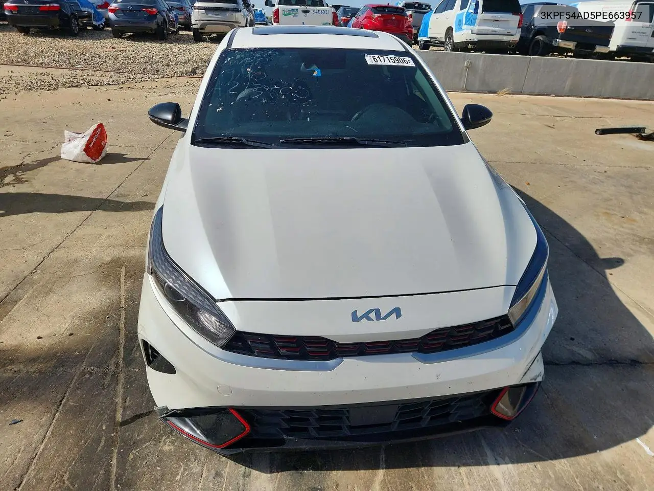 2023 Kia Forte Gt Line VIN: 3KPF54AD5PE663957 Lot: 61715906