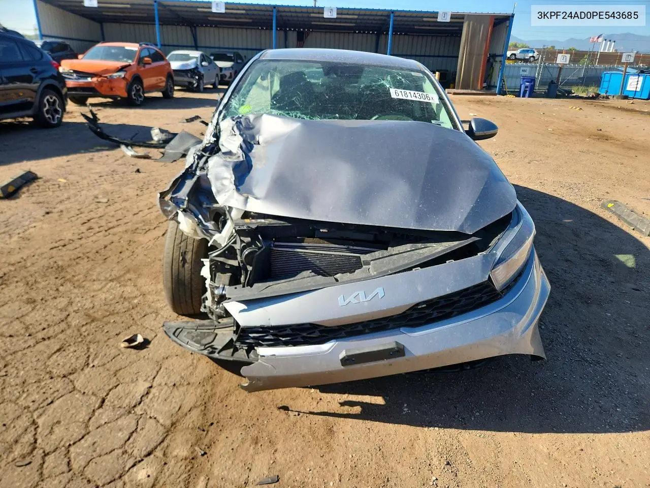 2023 Kia Forte Lxs VIN: 3KPF24AD0PE543685 Lot: 61814306