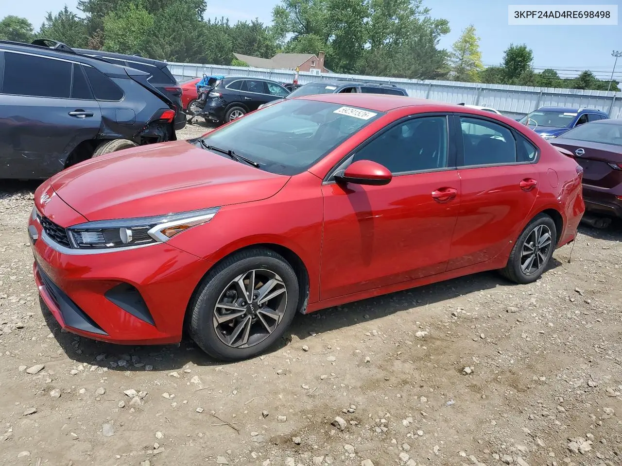 2024 Kia Forte Lxs VIN: 3KPF24AD4RE698498 Lot: 59291526