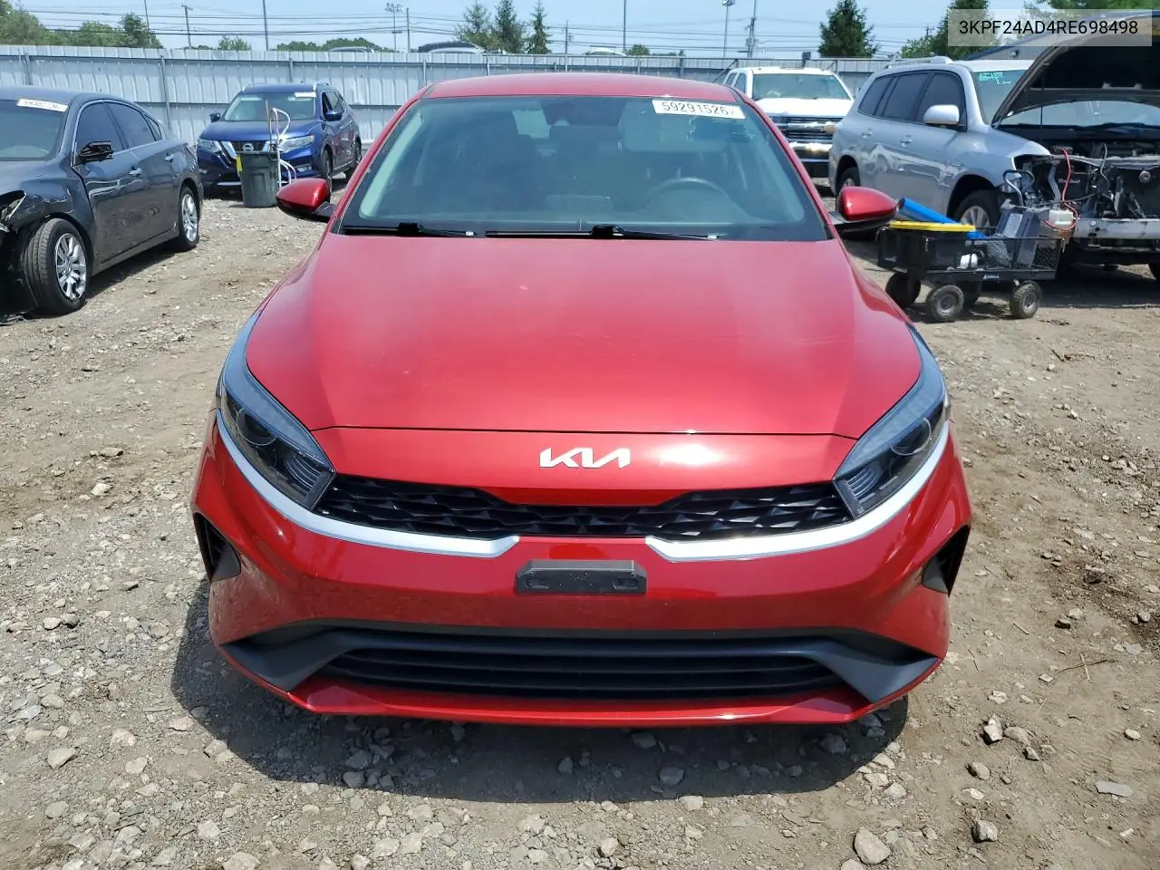 2024 Kia Forte Lxs VIN: 3KPF24AD4RE698498 Lot: 59291526