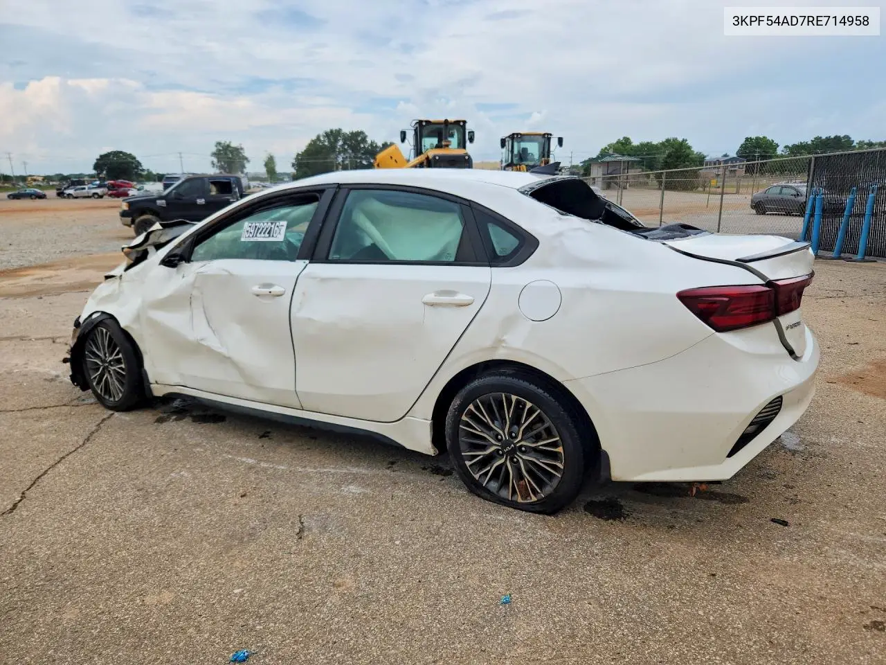 2024 Kia Forte Gt Line VIN: 3KPF54AD7RE714958 Lot: 59722216