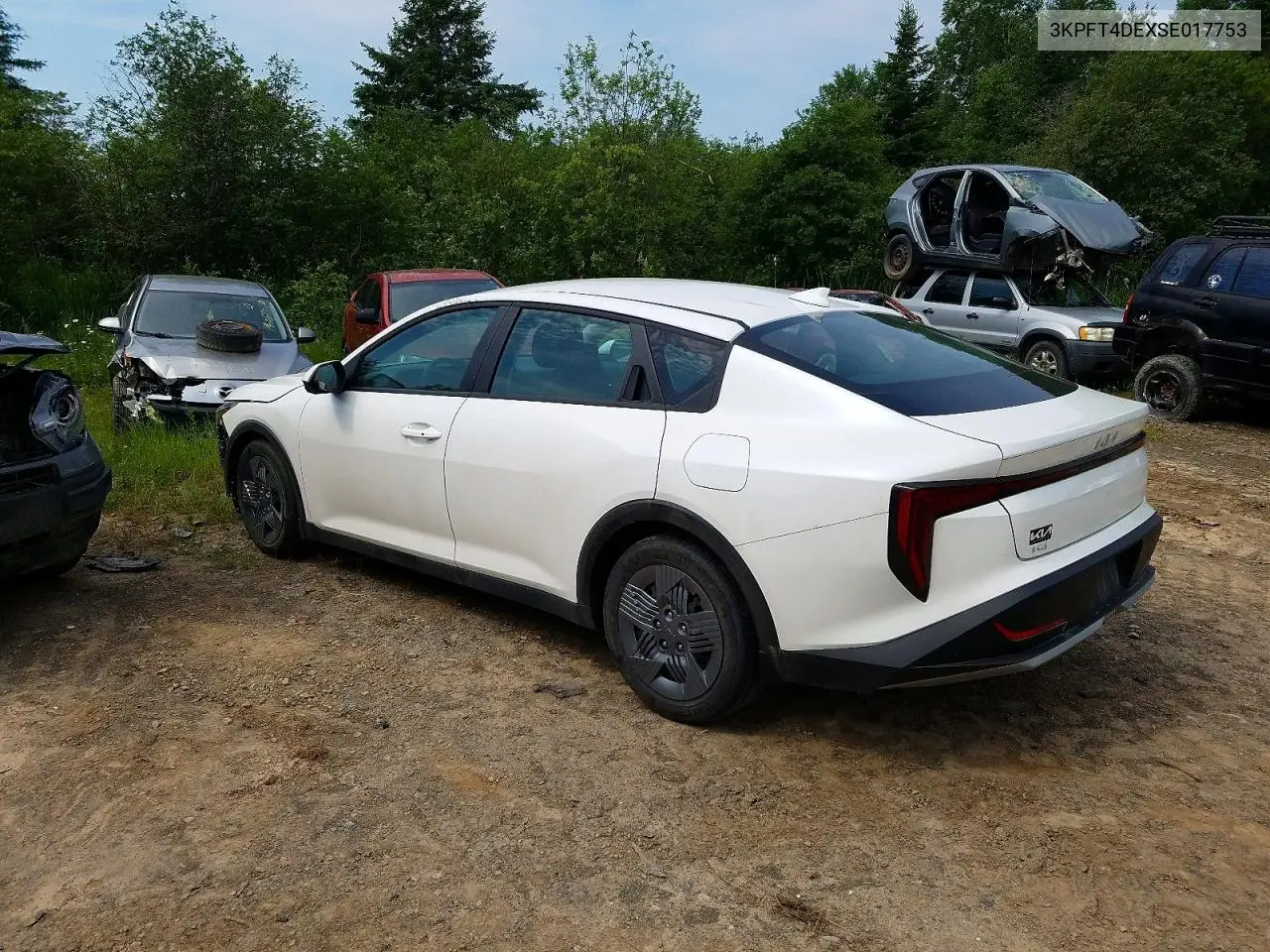 2025 Kia K4 Lx VIN: 3KPFT4DEXSE017753 Lot: 57010886
