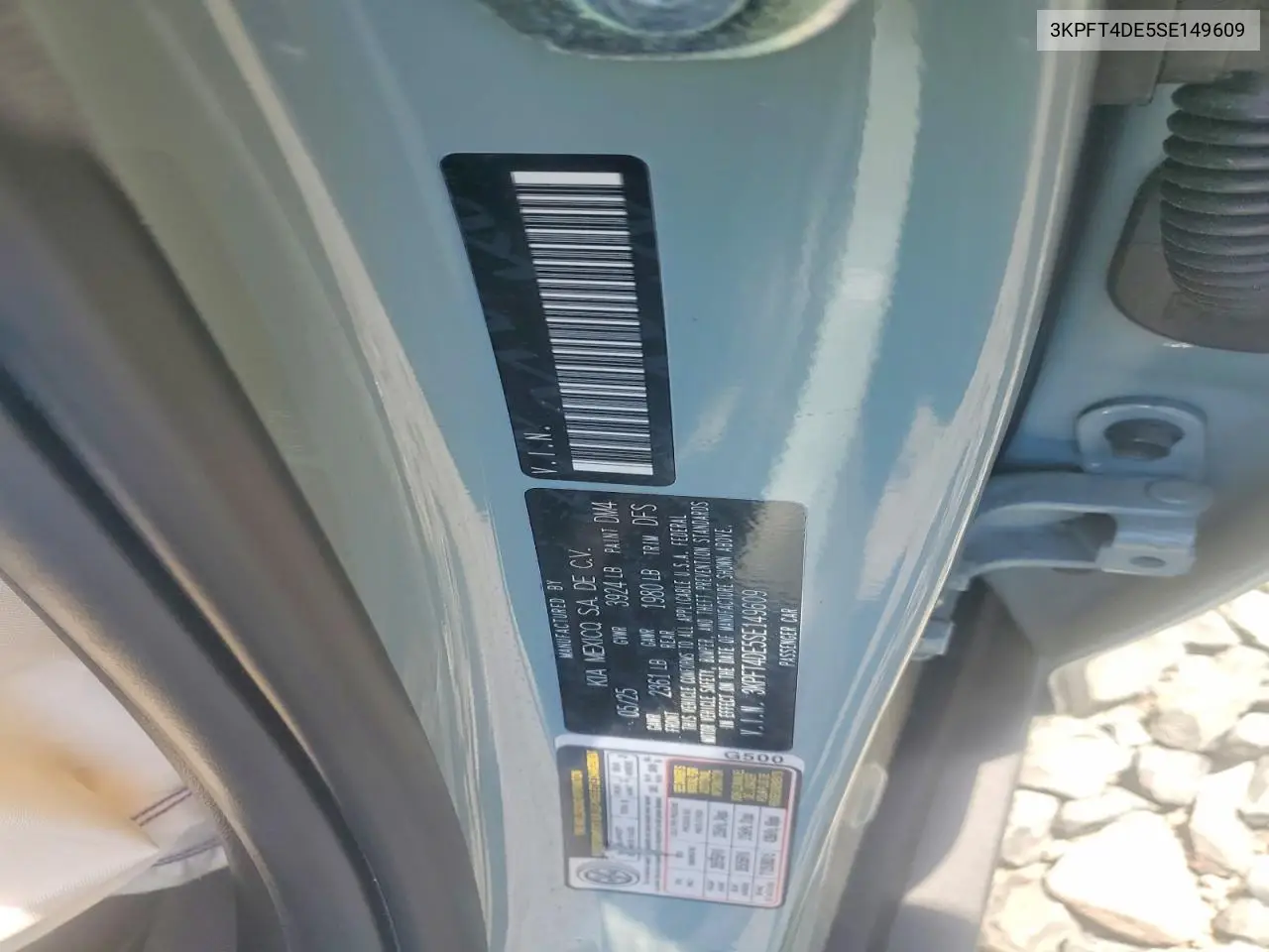2025 Kia K4 Lxs VIN: 3KPFT4DE5SE149609 Lot: 58080656