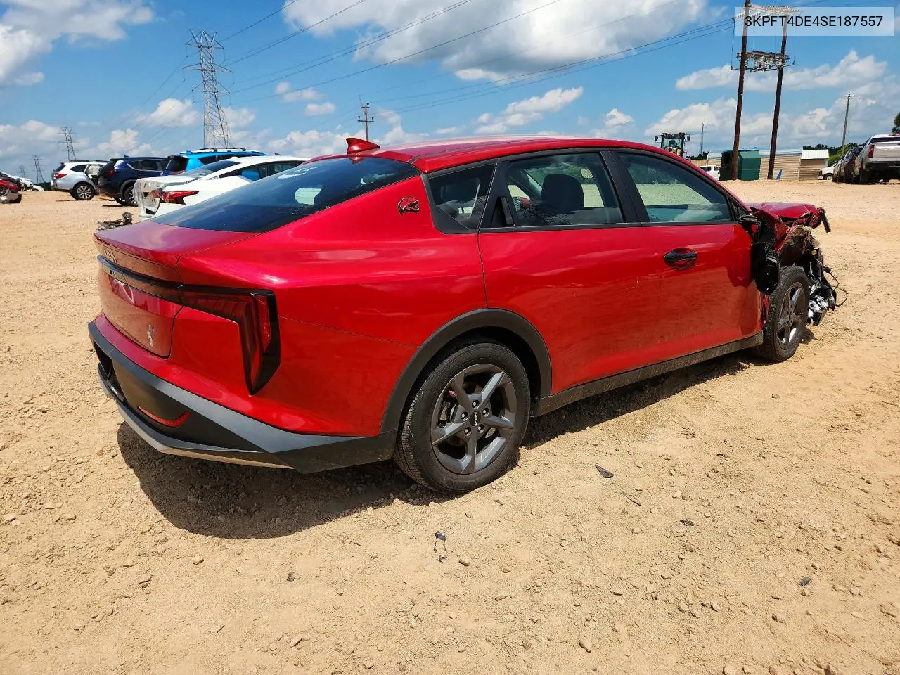 2025 Kia K4 Lxs VIN: 3KPFT4DE4SE187557 Lot: 59167266