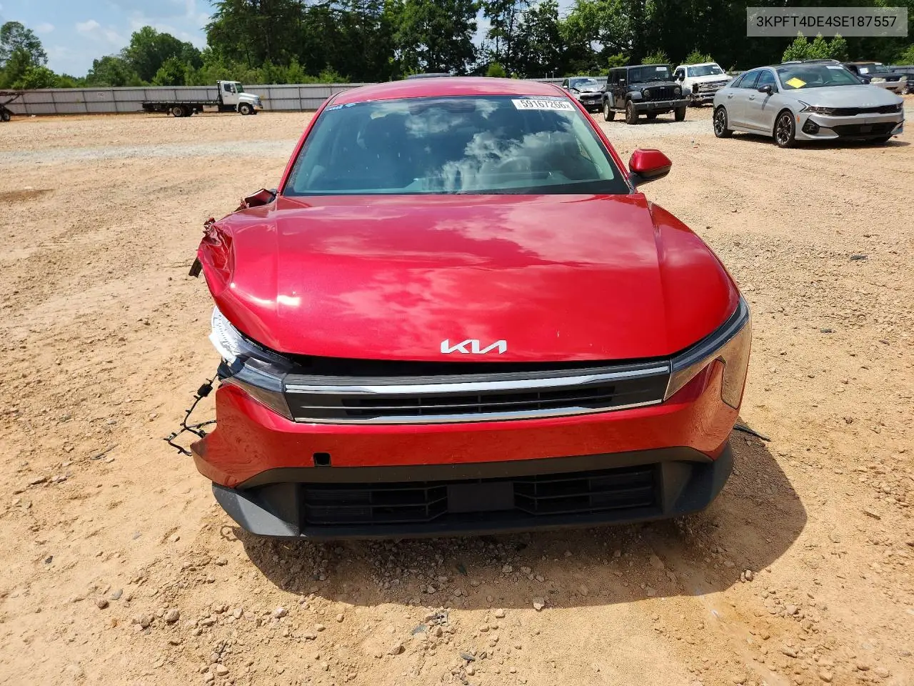2025 Kia K4 Lxs VIN: 3KPFT4DE4SE187557 Lot: 59167266
