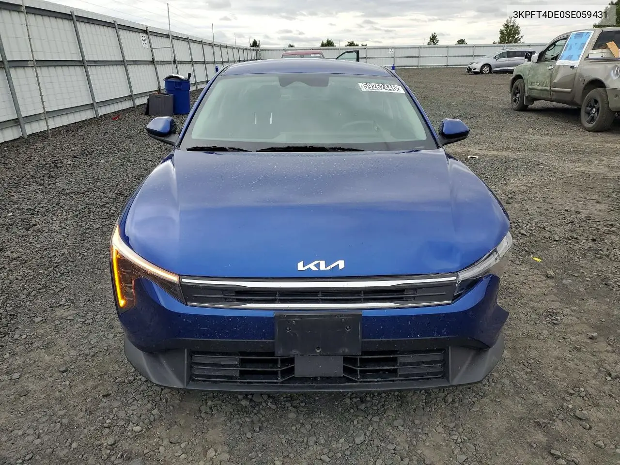 2025 Kia K4 Lxs VIN: 3KPFT4DE0SE059431 Lot: 59262446