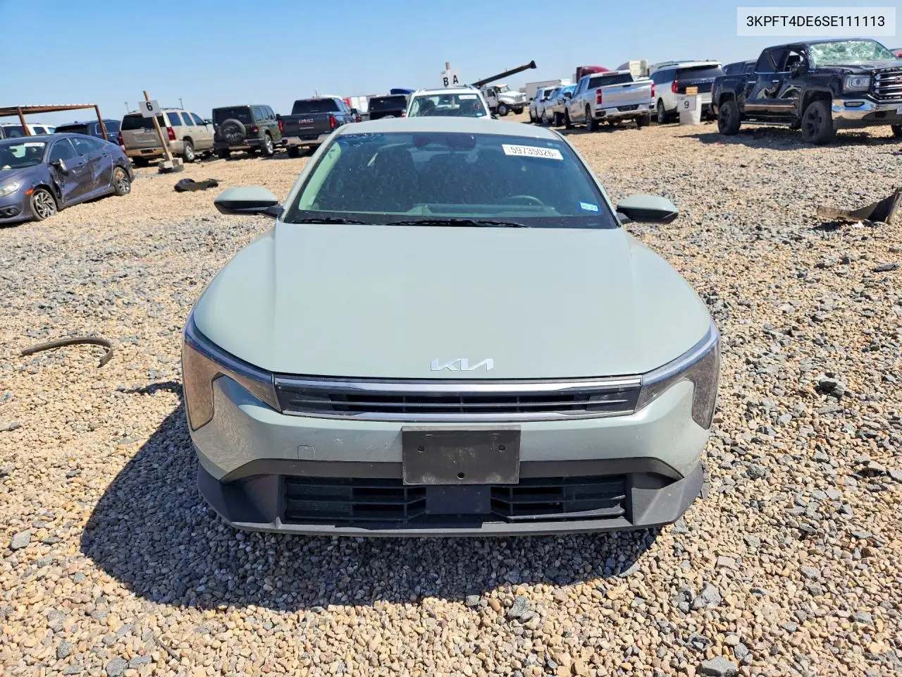 2025 Kia K4 Lxs VIN: 3KPFT4DE6SE111113 Lot: 59735026