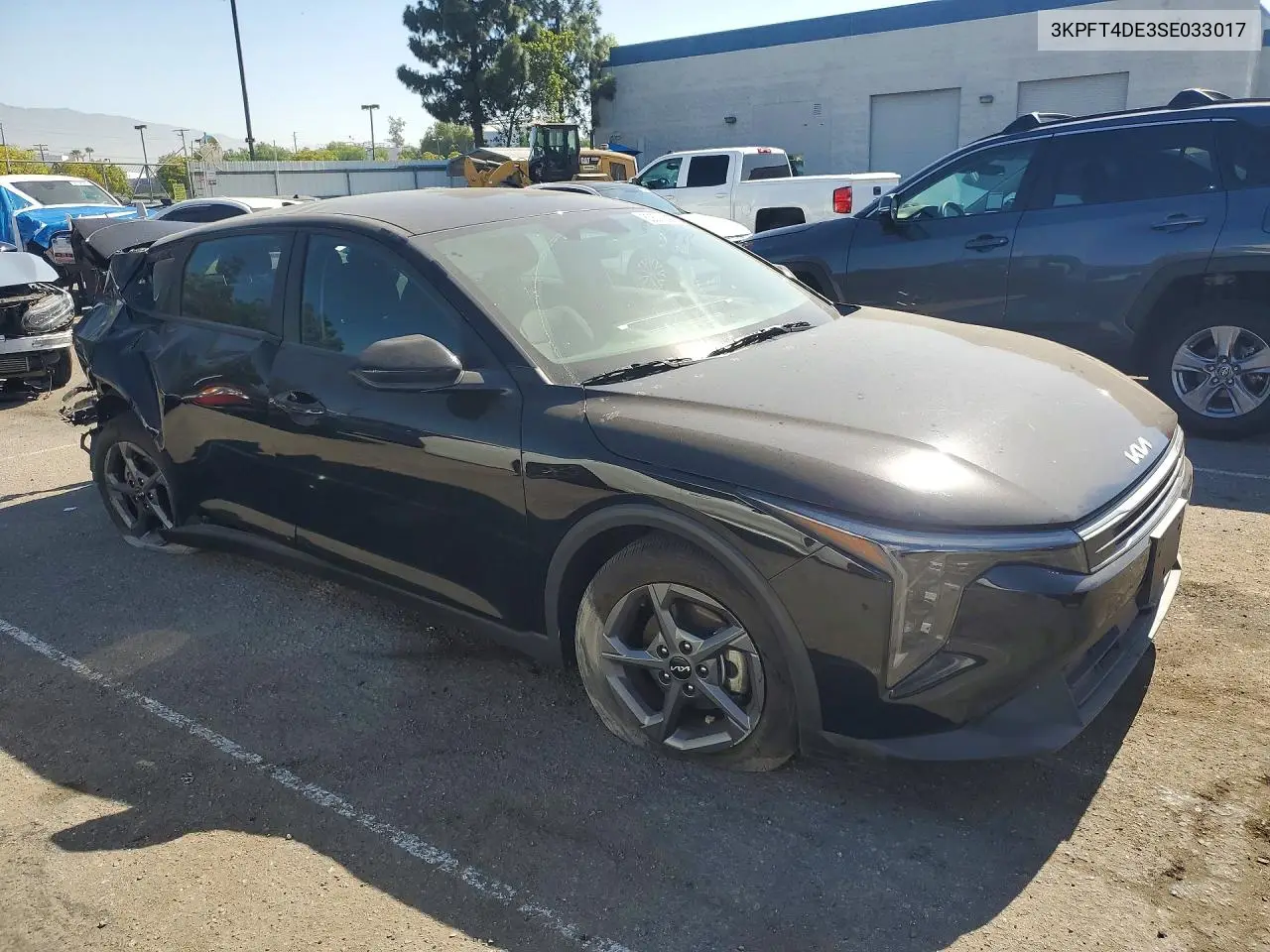 2025 Kia K4 Lxs VIN: 3KPFT4DE3SE033017 Lot: 60638246