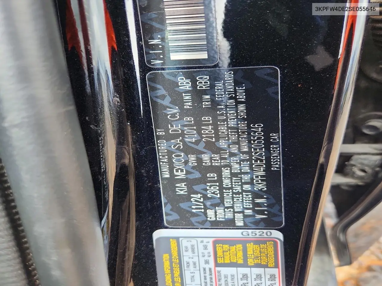 2025 Kia K4 Gt Line VIN: 3KPFW4DE2SE055646 Lot: 60857446
