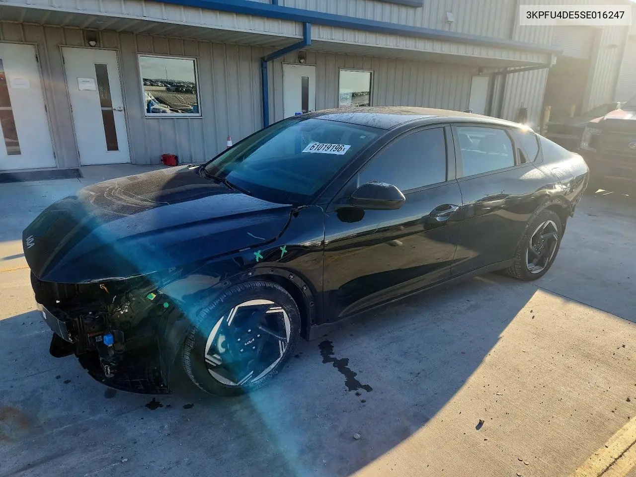 2025 Kia K4 Ex VIN: 3KPFU4DE5SE016247 Lot: 61019196