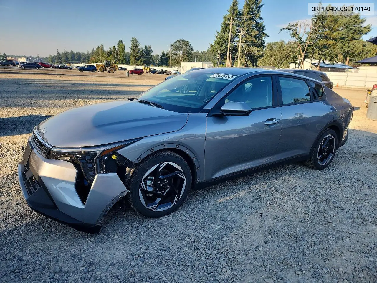 2025 Kia K4 Ex VIN: 3KPFU4DE0SE170140 Lot: 61940166