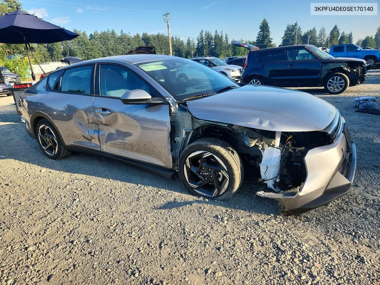 2025 Kia K4 Ex VIN: 3KPFU4DE0SE170140 Lot: 61940166
