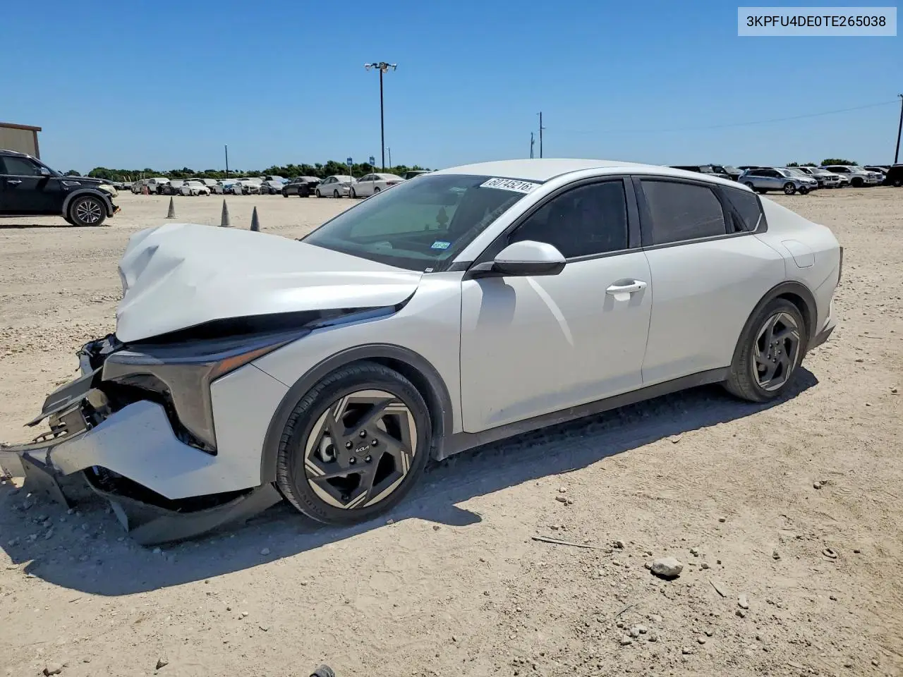 2026 Kia K4 Ex VIN: 3KPFU4DE0TE265038 Lot: 60745216