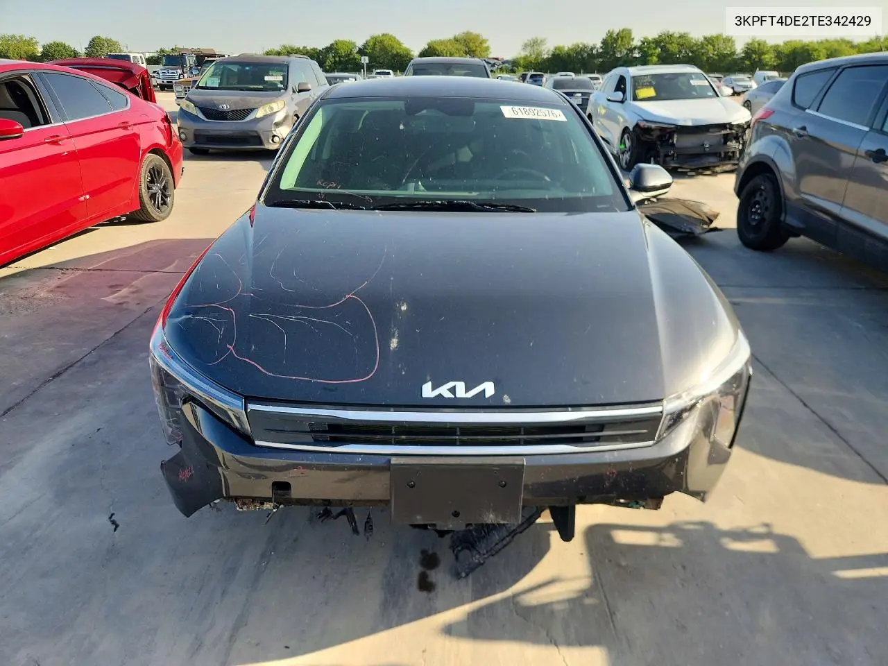 2026 Kia K4 Lxs VIN: 3KPFT4DE2TE342429 Lot: 61892576