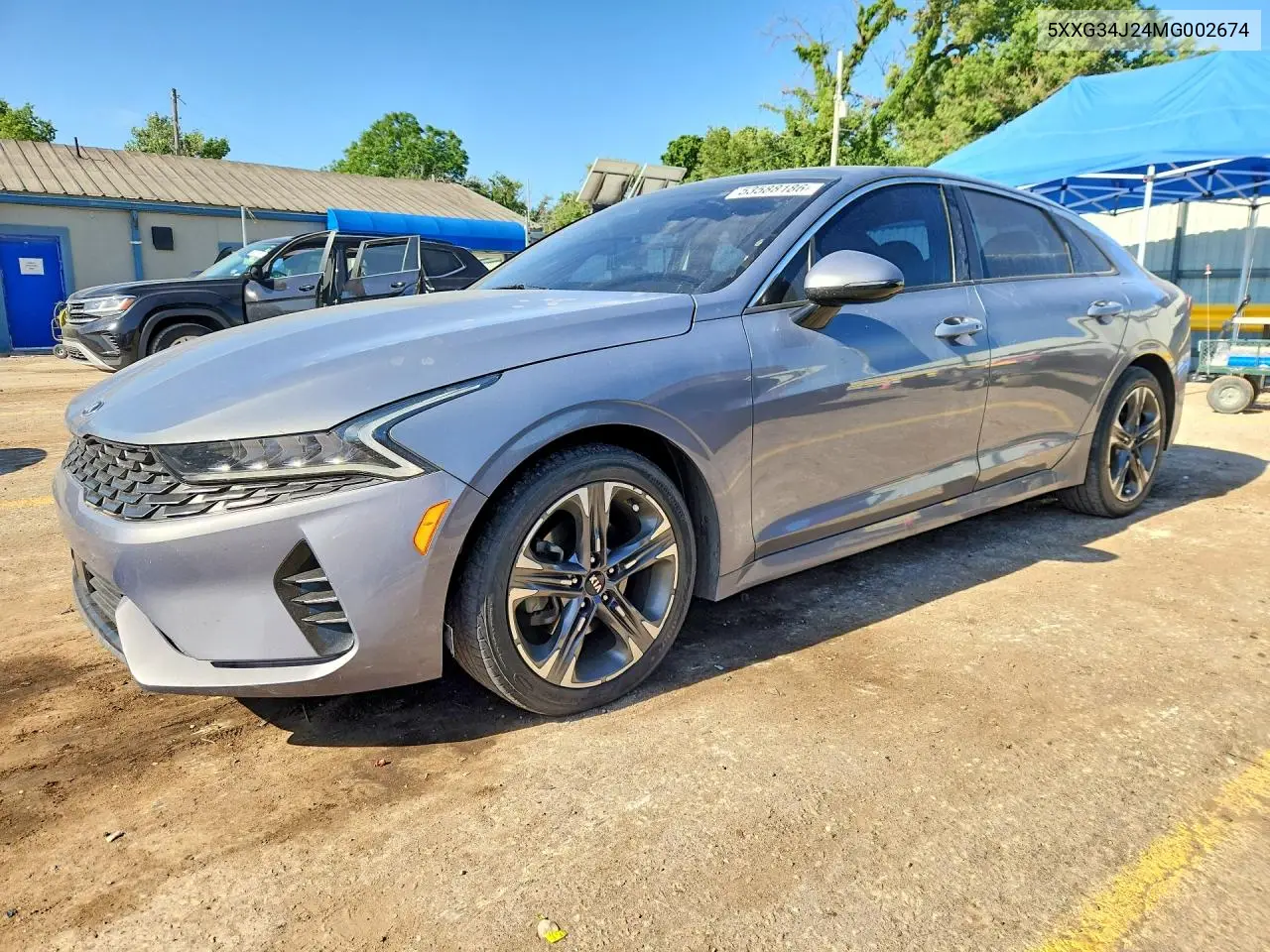 2021 Kia K5 Ex VIN: 5XXG34J24MG002674 Lot: 53588186