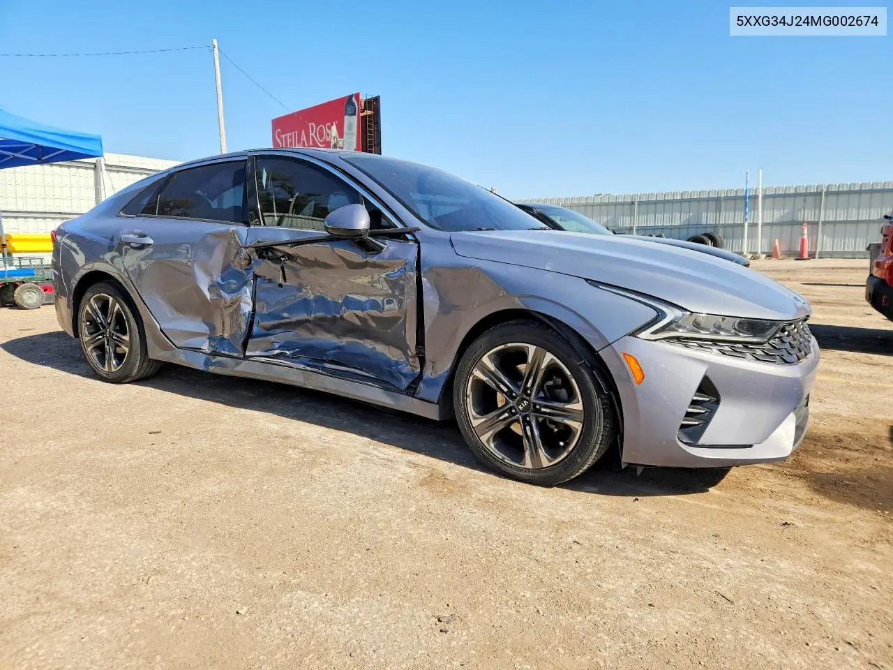 2021 Kia K5 Ex VIN: 5XXG34J24MG002674 Lot: 53588186