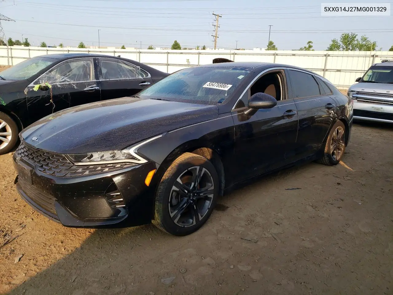 2021 Kia K5 Lxs VIN: 5XXG14J27MG001329 Lot: 55476986