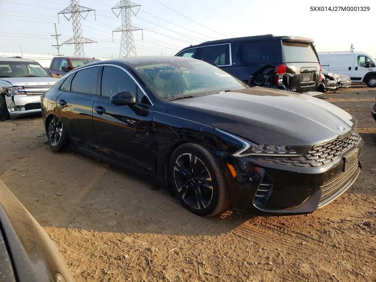 2021 Kia K5 Lxs VIN: 5XXG14J27MG001329 Lot: 55476986