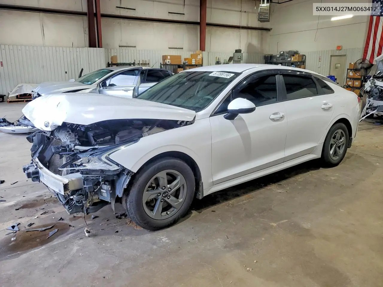 2021 Kia K5 Lxs VIN: 5XXG14J27MG063412 Lot: 57398156