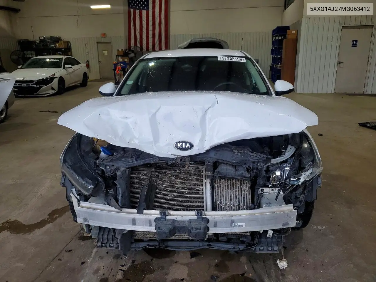2021 Kia K5 Lxs VIN: 5XXG14J27MG063412 Lot: 57398156