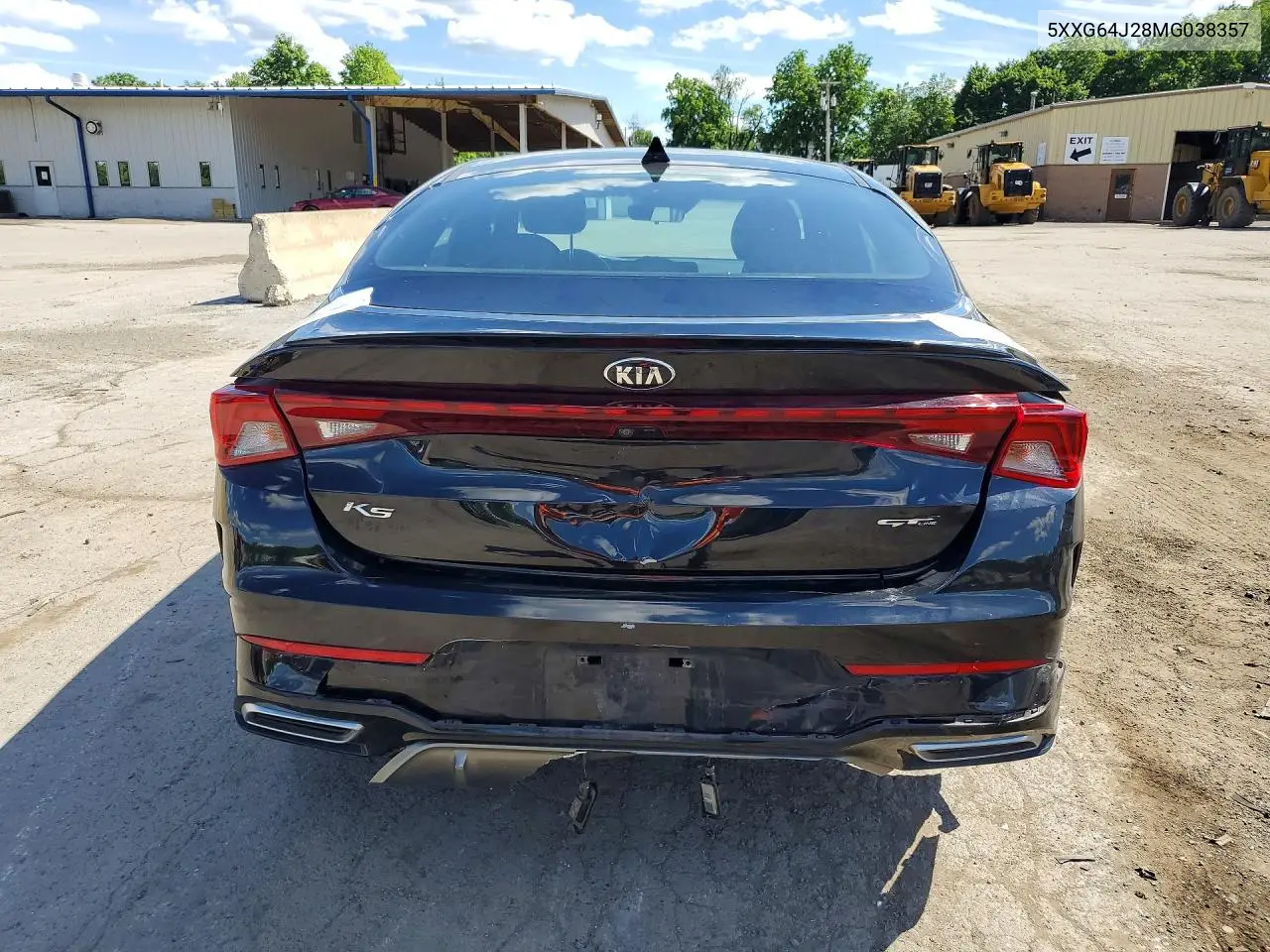 2021 Kia K5 Gt Line VIN: 5XXG64J28MG038357 Lot: 57663176