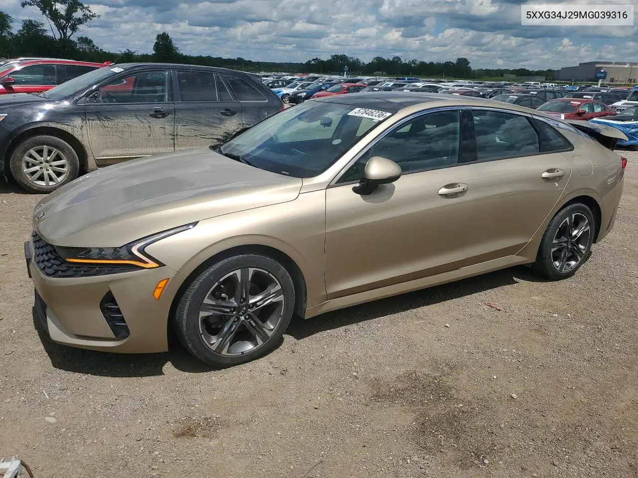 2021 Kia K5 Ex VIN: 5XXG34J29MG039316 Lot: 57846236
