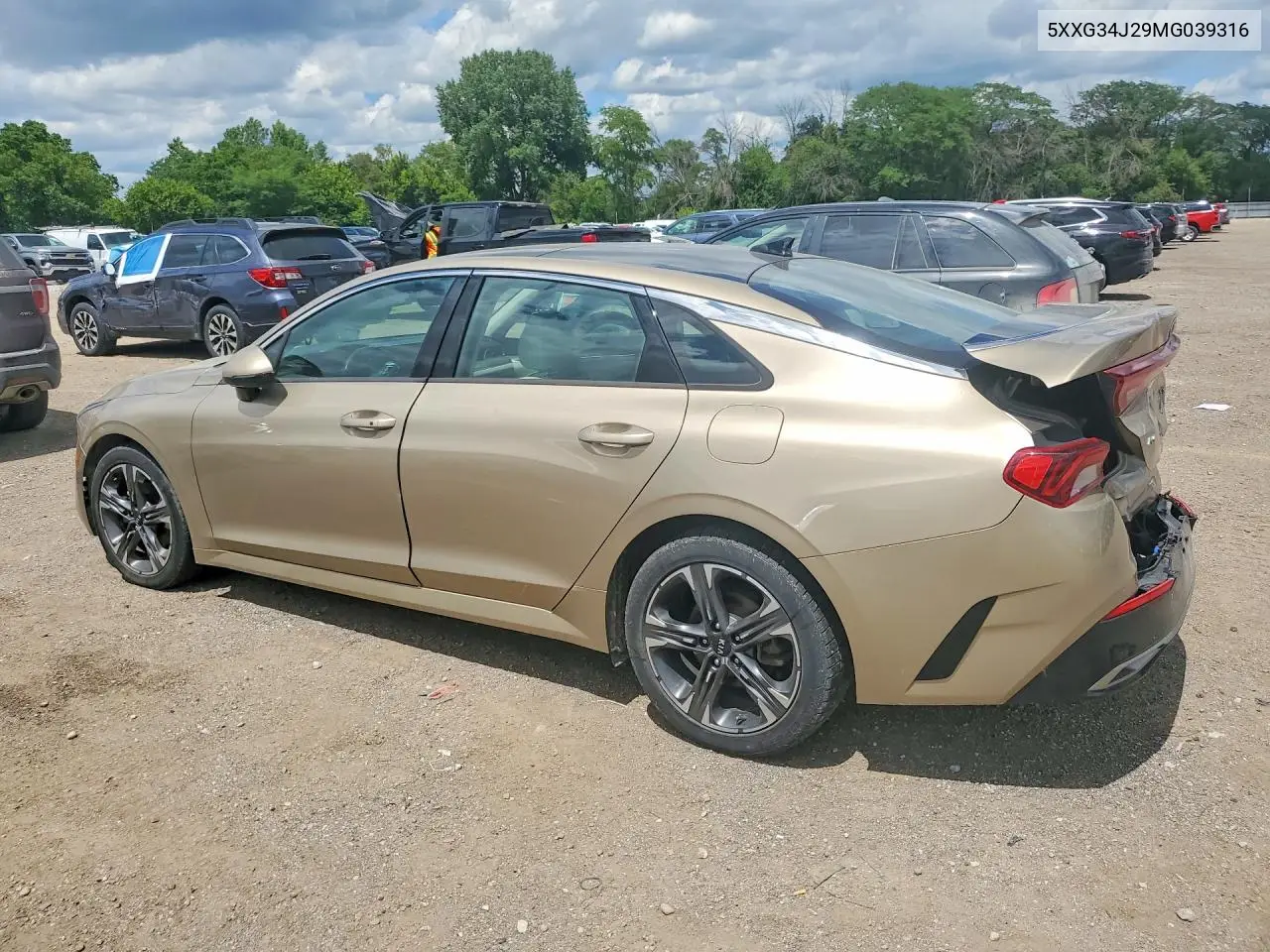 2021 Kia K5 Ex VIN: 5XXG34J29MG039316 Lot: 57846236