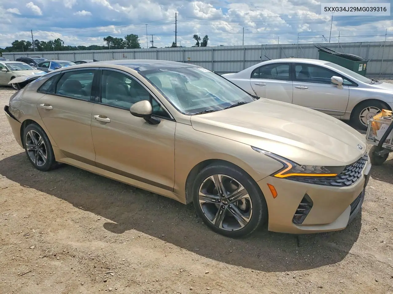 2021 Kia K5 Ex VIN: 5XXG34J29MG039316 Lot: 57846236
