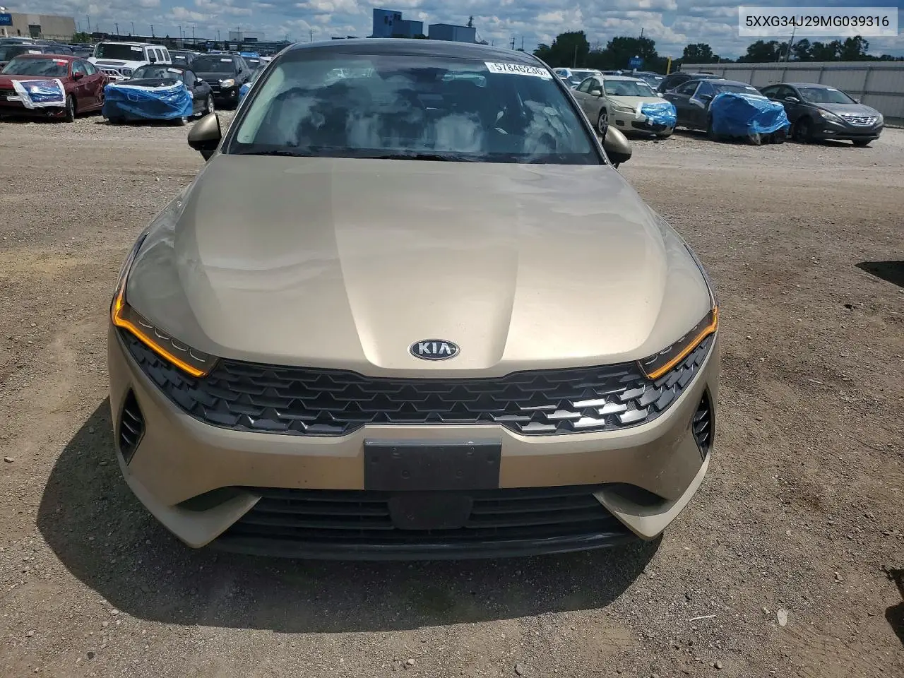 2021 Kia K5 Ex VIN: 5XXG34J29MG039316 Lot: 57846236