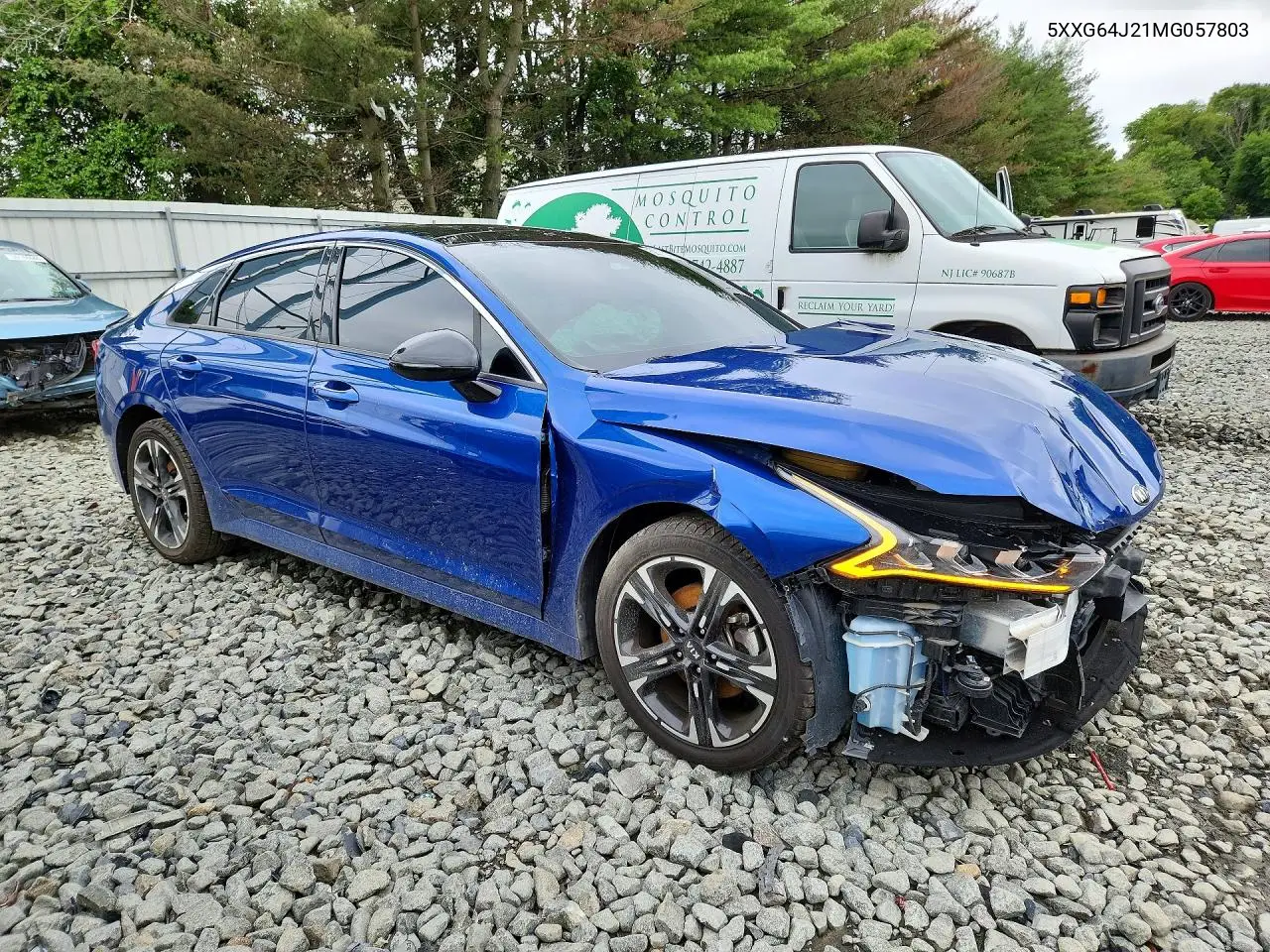 2021 Kia K5 Gt Line VIN: 5XXG64J21MG057803 Lot: 59775436