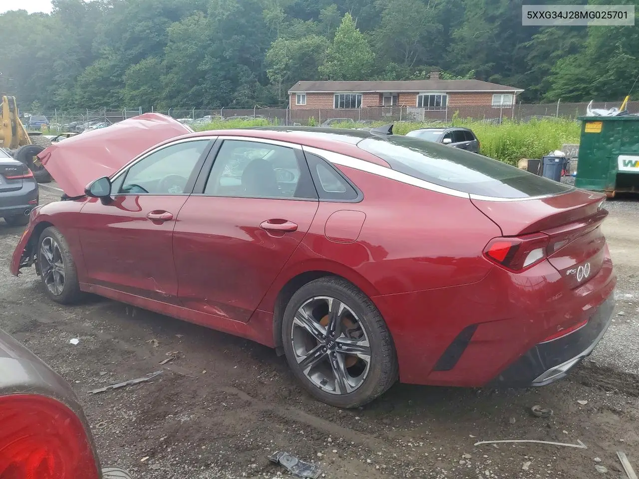 2021 Kia K5 Ex VIN: 5XXG34J28MG025701 Lot: 60316546